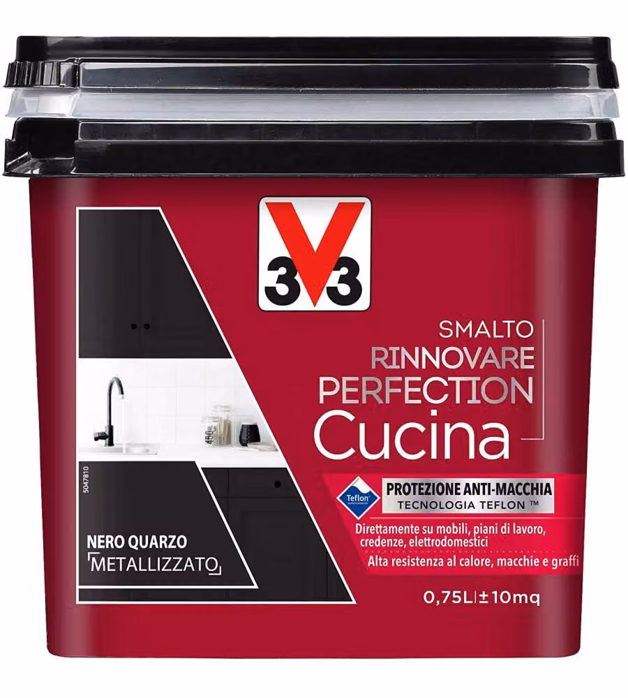 Smalto Rinnovare Cucina Nero quarzo metallizzato