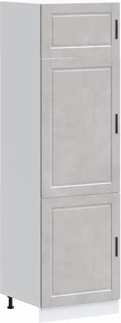 Mobile da cucina moderno HELLOSHOP26 in legno composito grigio opaco L: 60 cm, P: 57 cm, H: 207 cm
