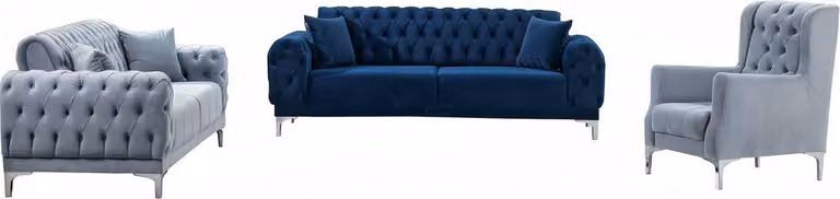 Sofa 3-Sitzer Couch Relaxgarnitur Wohnzimmer 3tlg Lounge-Garnitur Komplettsofa