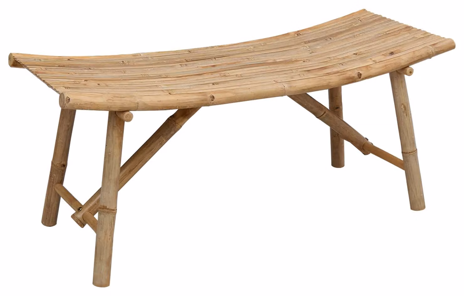 Panchina da giardino Naturale 110 x 45 x 50 cm Bambù