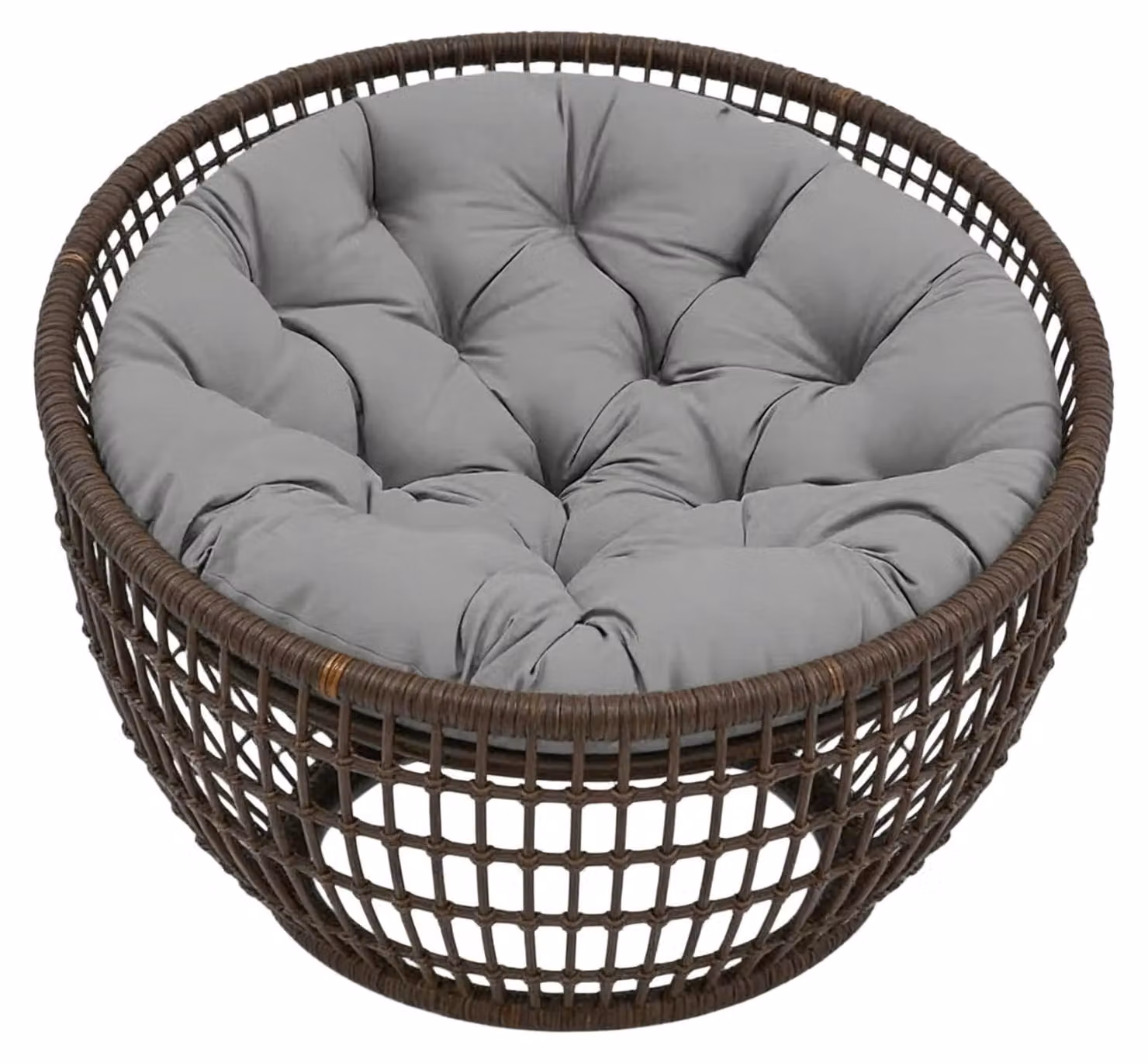 Cuscino per sedia a dondolo, forma rotonda, dimensioni 60x60 cm, lavabile e confortevole
