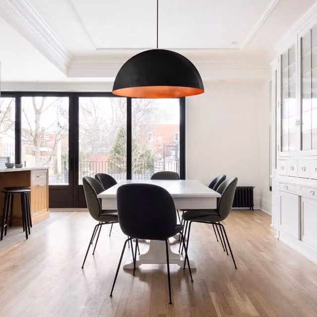 Lampadario a sospensione Glamour Venice LUMICOM in metallo nero e rame, Ø 60 cm, attacco E27