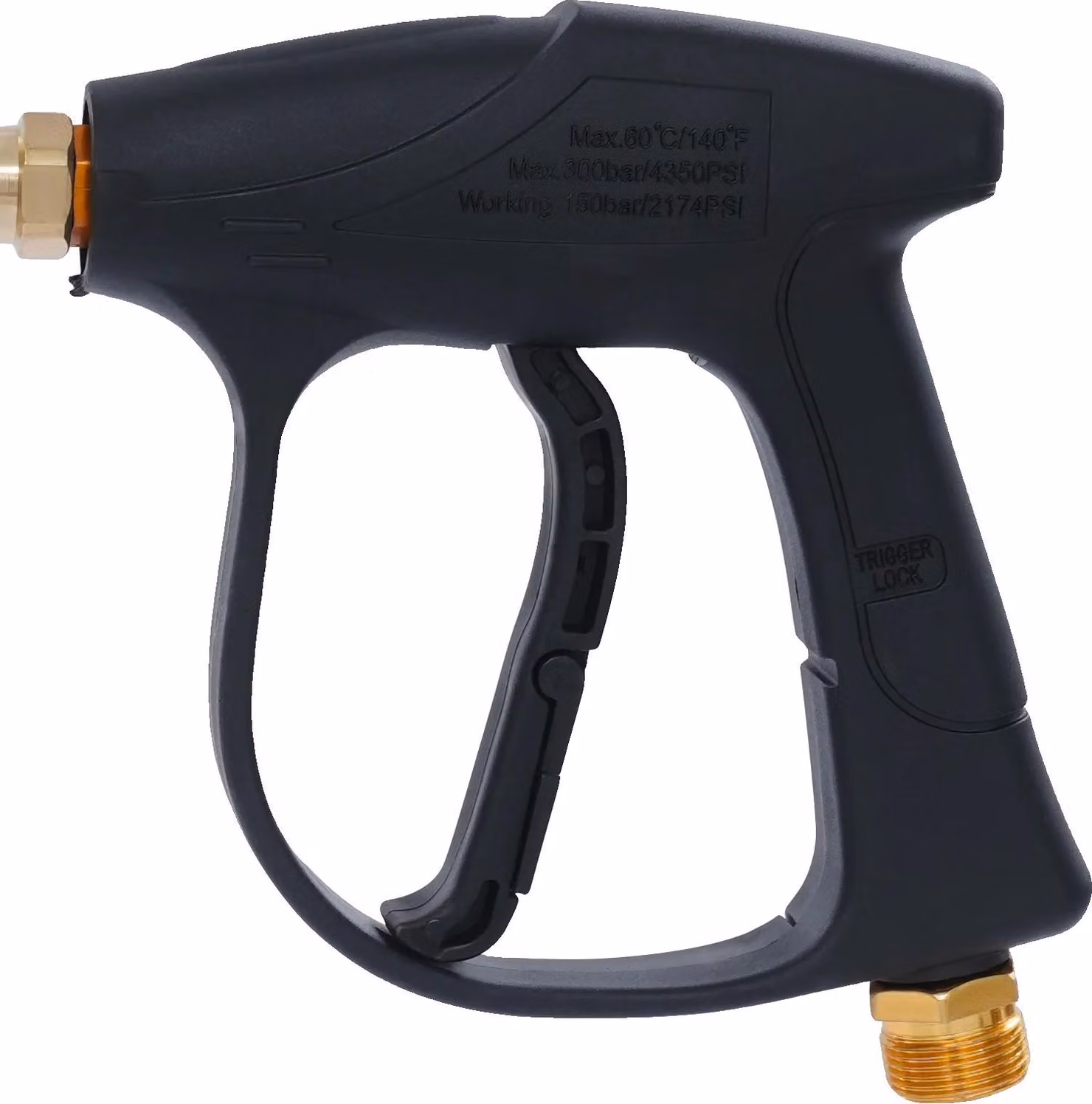 Pistola per idropulitrici, 5 tipi di ugelli, schiuma regolabile, nero