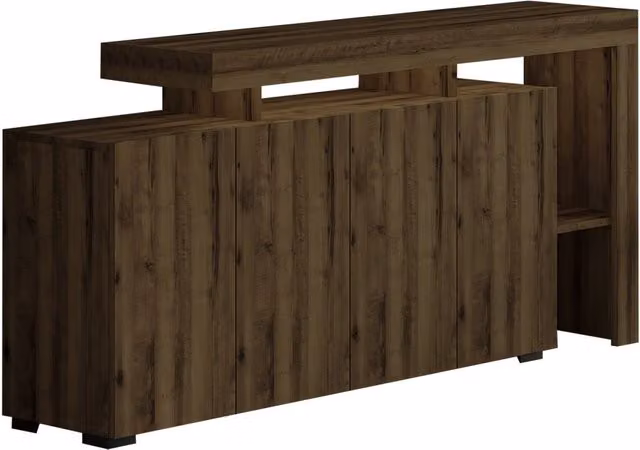 Credenza in legno "Beliz" - 170 x 35 x 80 cm - Noce antico