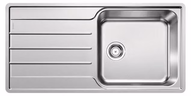 Lavello da incasso in acciaio inox da 60 cm con sifone Blanco 523034