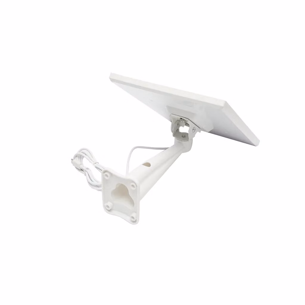 Telecamera di videosorveglianza PTZ con doppio obiettivo 2x2MP, WiFi, pannello solare da 7W, visione notturna e sensore di movimento, compatibile con applicazione V380 Pro, colore bianco – 2