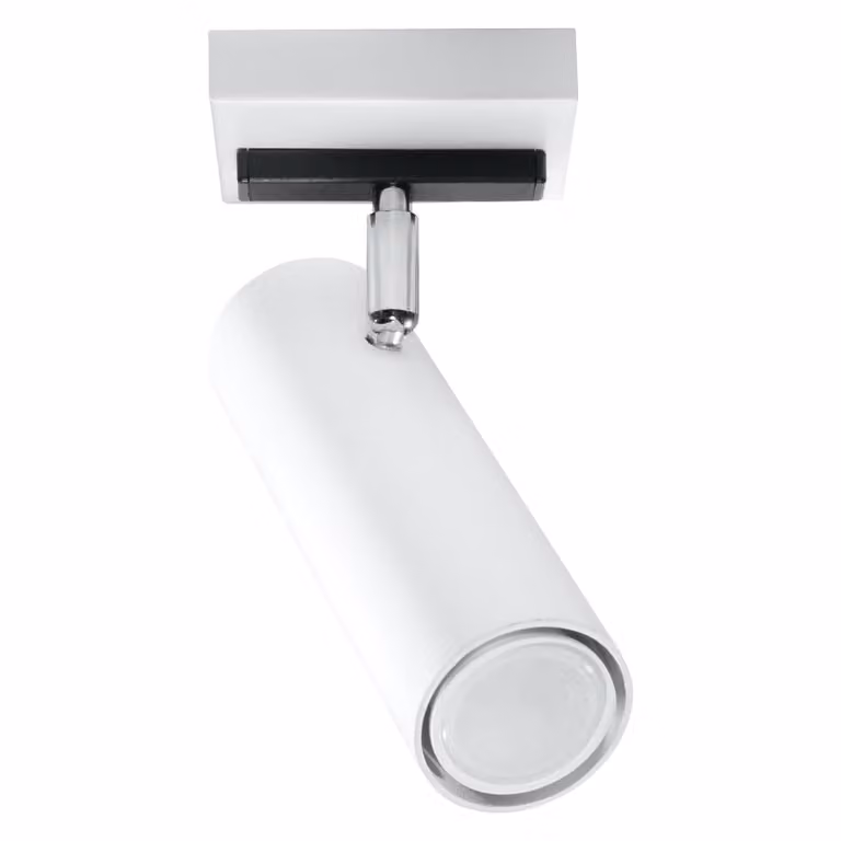 Lampada da soffitto DIREZIONE 1 bianco 1xGU10 10W acciaio 20x8x8cm Sollux Lighting