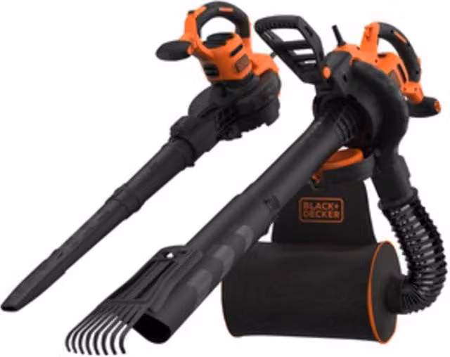 Aspiratore Soffiatore con Zaino Black e Decker BEBLV301 3000W Nero e Arancione