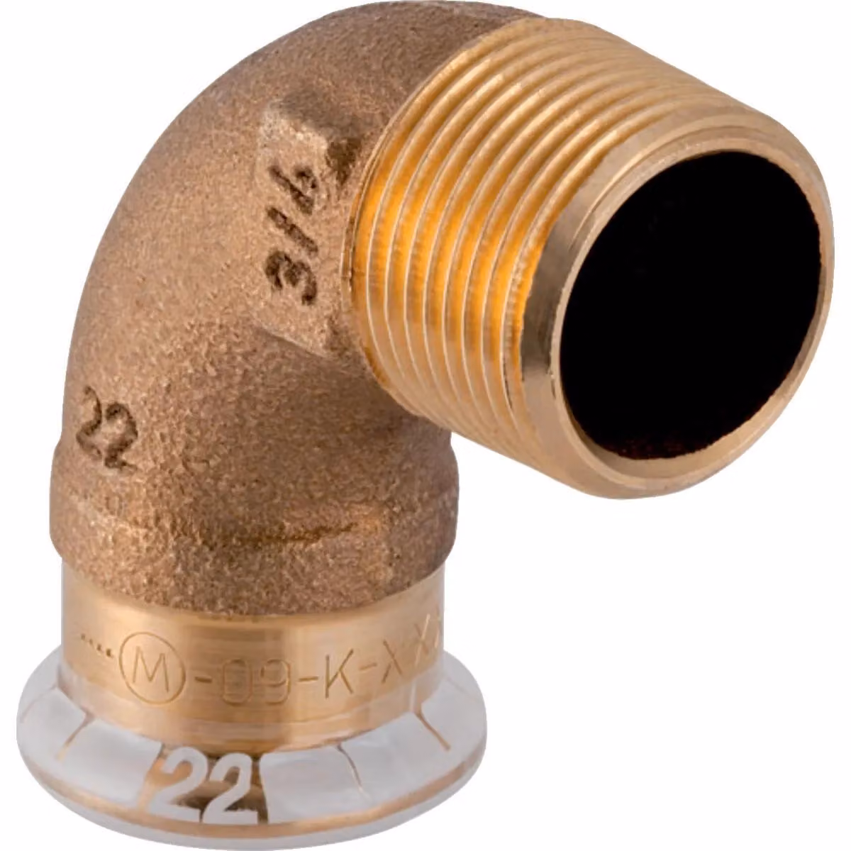 Geberit Mapress canna di fucile angolo di transizione 90° AG, 15mm x 1/2"