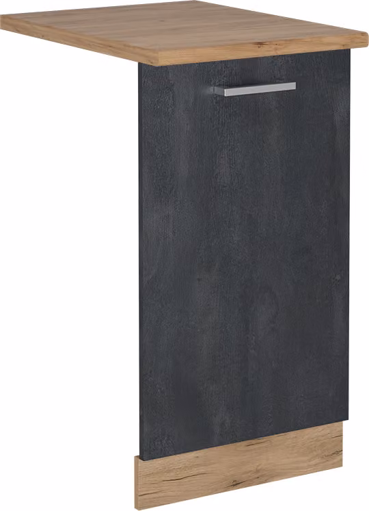 Pannello frontale della lavastoviglie Vicco R-Line Calce nera 45 cm , PL Rovere, Model 55095