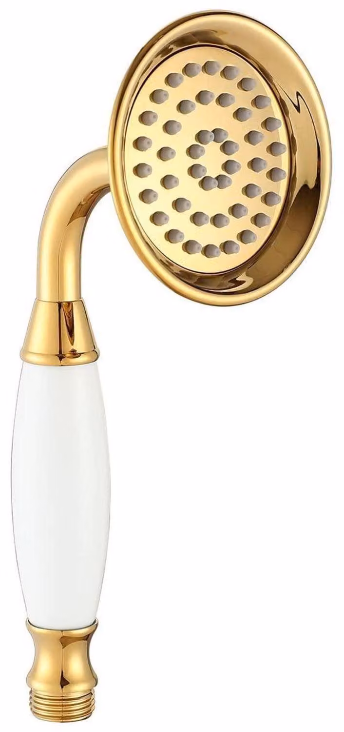 Rubinetto in ottone e Vetroceramica, stile vittoriano, finitura dorata, diametro di 3,3 pollici, attacco standard da 1,27 cm