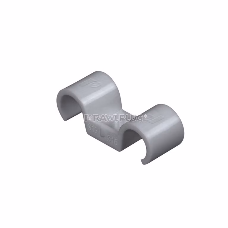 Portagomma in plastica, doppio, base, PA rinforzato, diametro 16 mm