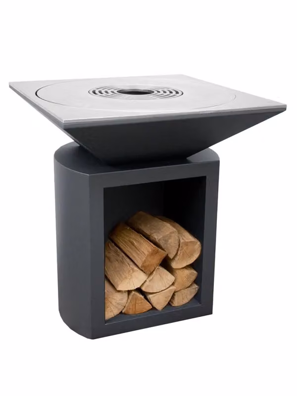 Braciere da giardino Outinfire con griglia per wok in acciaio, colore antracite – 2