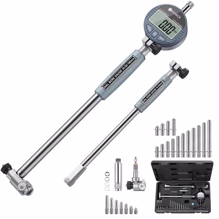 Set di calibri interni Boormeter, diametro interno da 18 a 160 mm, alta precisione, 0,01 mm