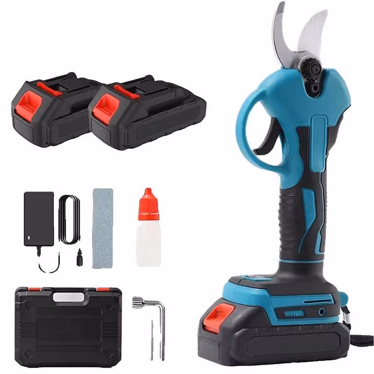 Tagliasiepi a batteria, impugnatura ergonomica, lama in acciaio al tungsteno resistente, modello D-1200W, larghezza di taglio 30 mm