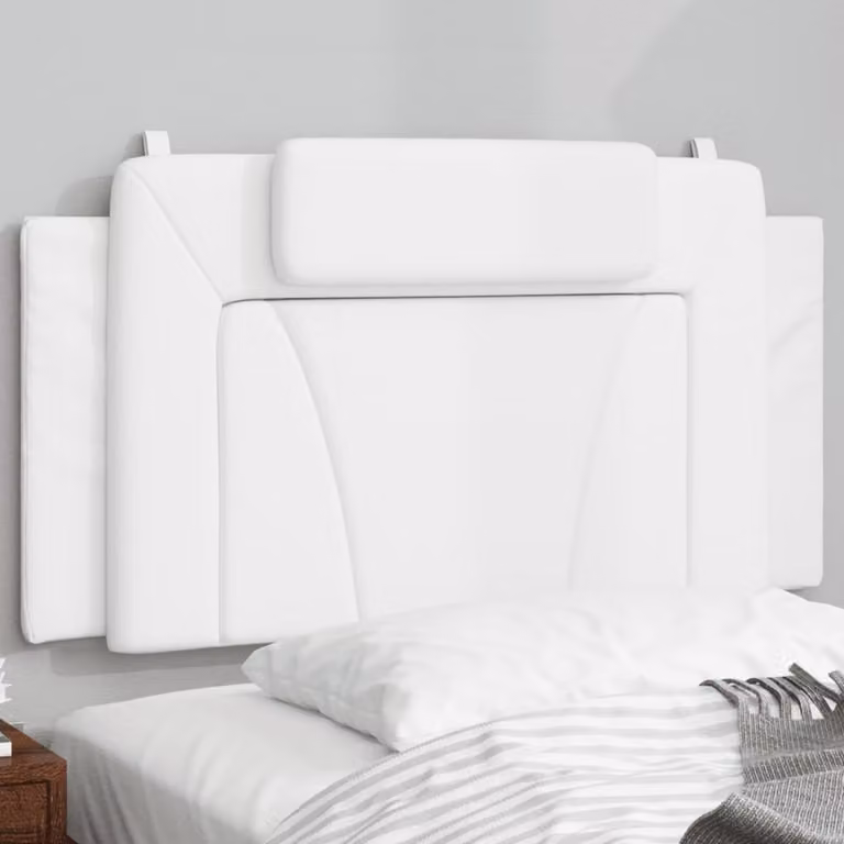 Cuscino testiera Viana vidaXL in similpelle bianco, Larghezza: 100 cm