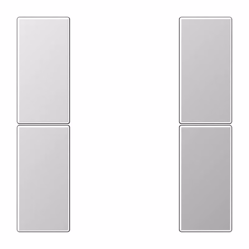 Set di chiavi, 2x completo - Piastra di copertura per interruttore in alluminio AL 2502 TSA