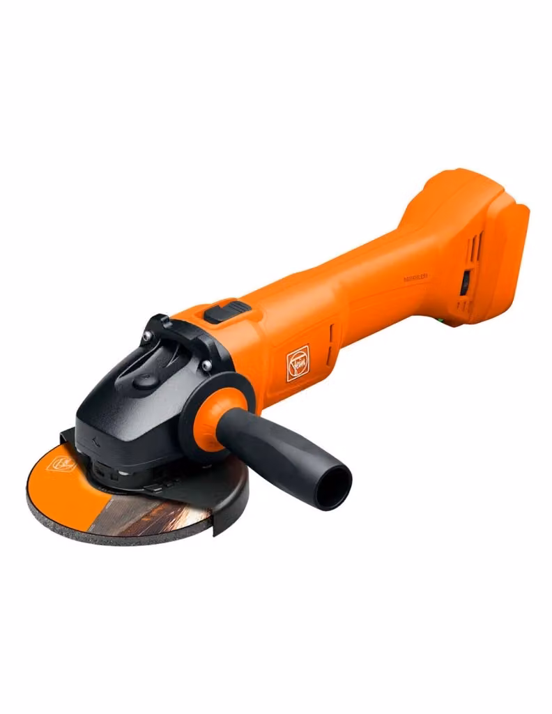 Smerigliatrice angolare FEIN CCG 18-125-10 AS arancione con 2 batterie da 5,0 Ah, caricabatterie GAL1880CV e L-Boxx 238 – 2