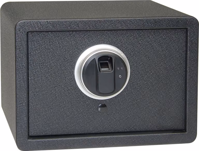 Cassaforte in acciaio RS.25R.FIN con serratura elettronica a impronta digitale, nera
