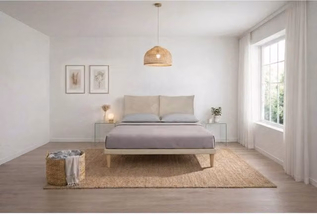 Letto imbottito Matrimoniale 160x190 cm Soft - Con rete,Microfibra,Sabbia