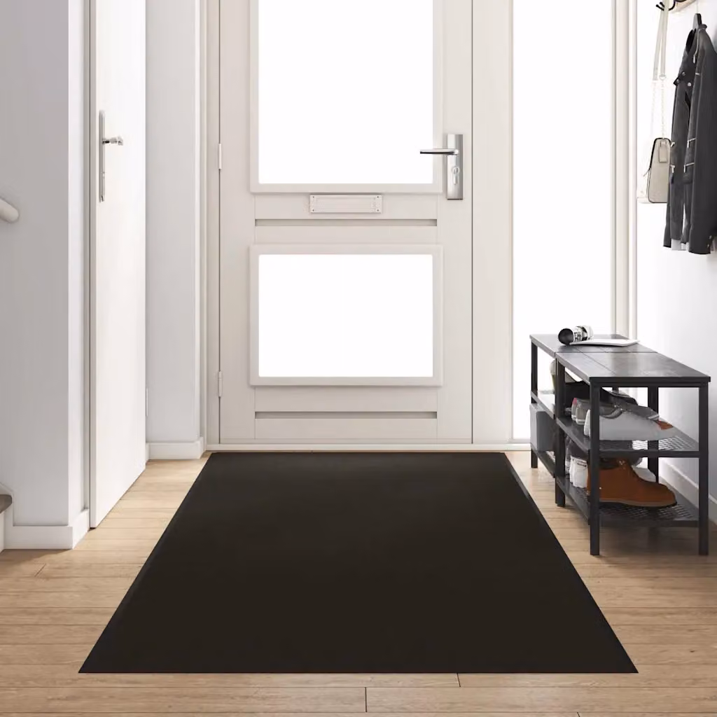 Tappetino moderno vidaXL nero in poliammide, L: 350 cm, P: 120 cm, H: 1 cm
