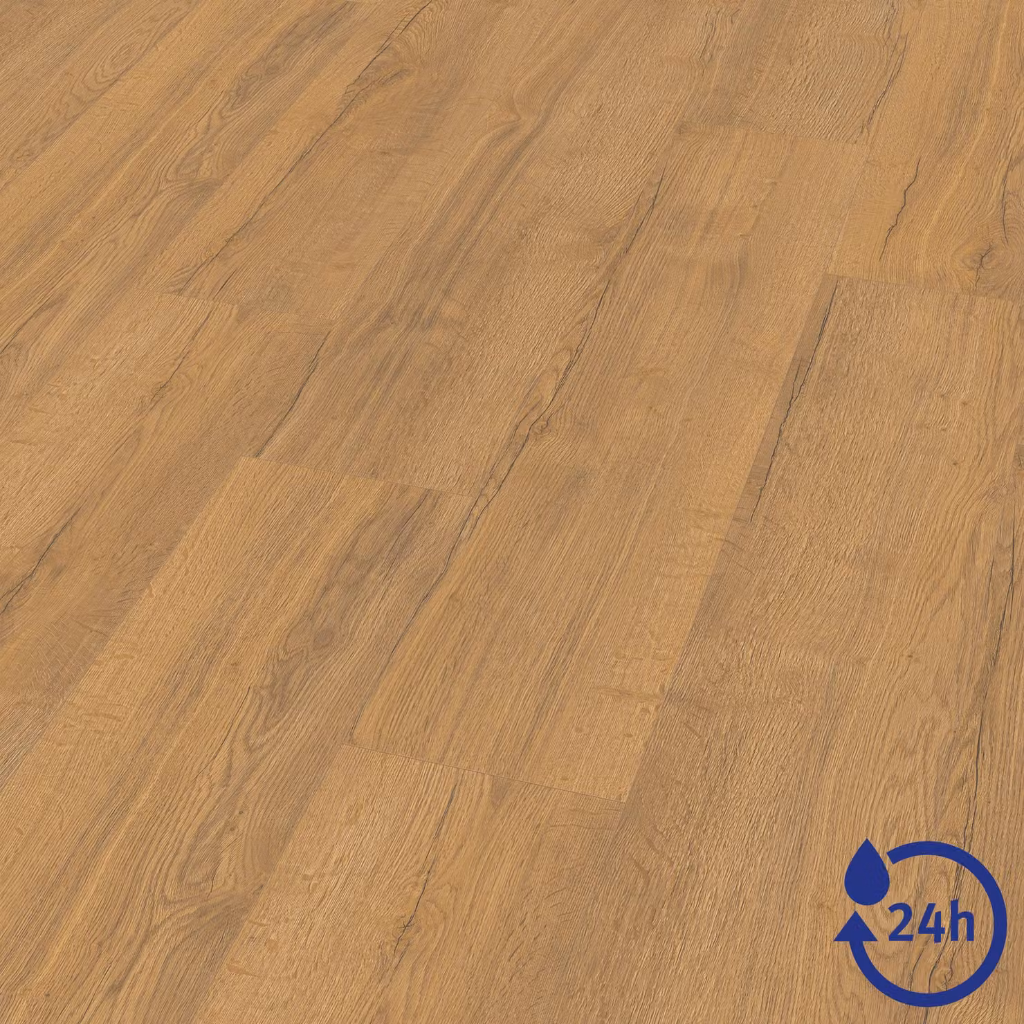 EGGER NatureSense* Laminato Aqua EL2096, finitura Elva Eiche (rovere Elva), colore miele, dimensioni 1292x246x8 mm