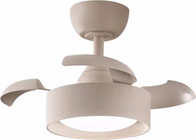 Perenz Cleo Ventilatore da Soffitto Beige con Luce LED, Telecomando e Timer