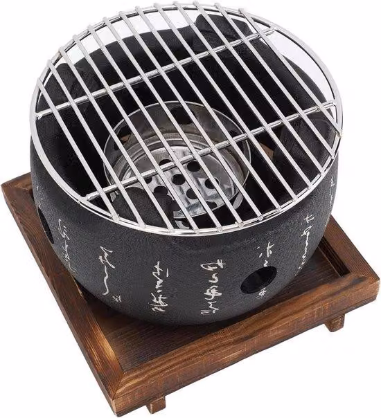 Pratico set per barbecue a gas dal design rotondo per gli appassionati di barbecue - 2 diverse misure tra cui scegliere (S)