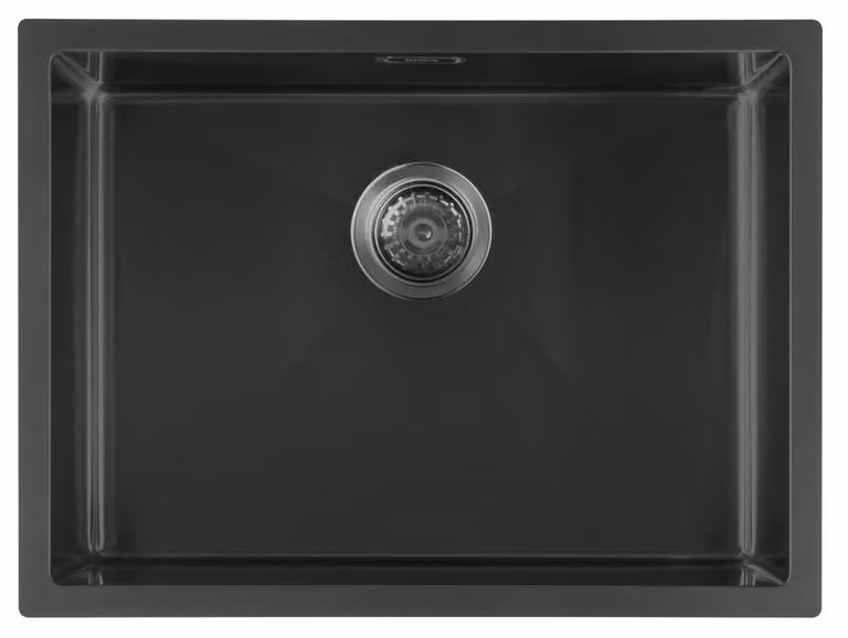 ZENITH Lavello in acciaio inox 60x45 cm, canna di fucile