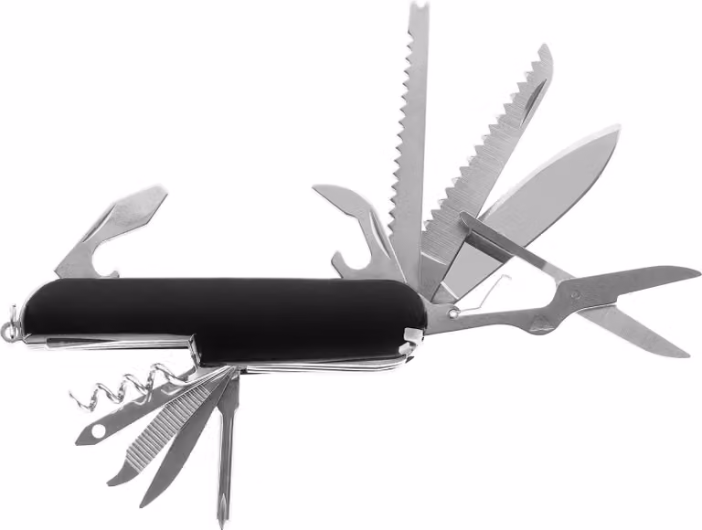 Rebel RB-1114 Coltello multiuso MULTITOOL 13 in 1, nero