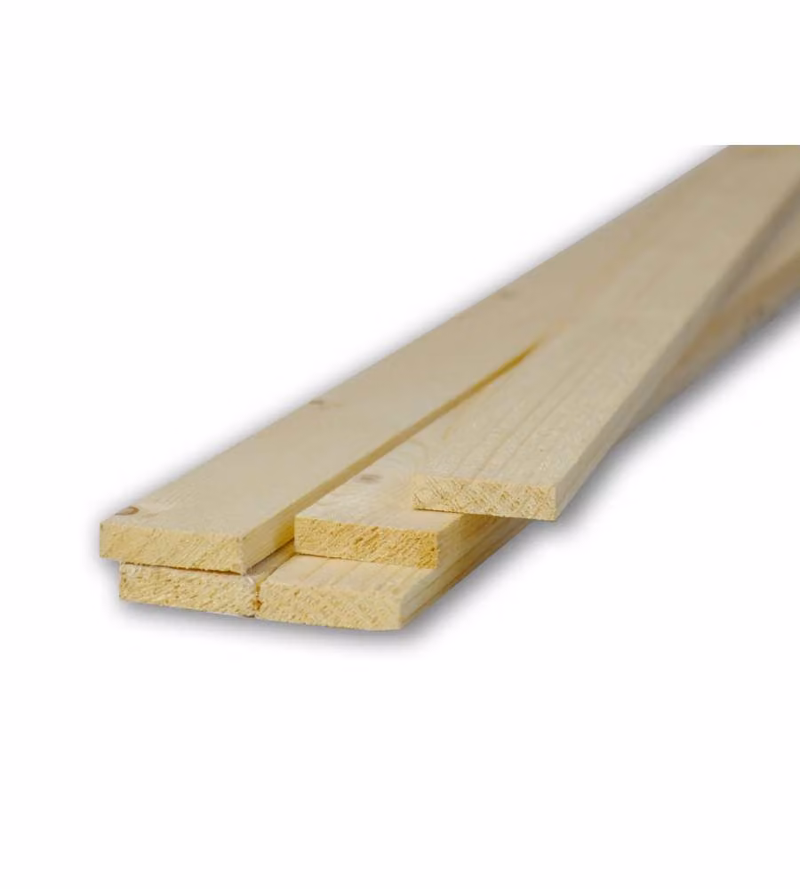 Pircher Listello Grezzo in Abete 10x40x2000 mm per Falegnameria e Bricolage