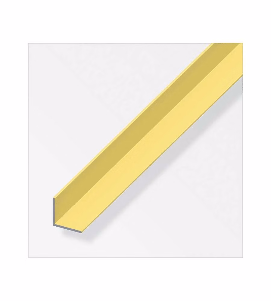 Alfer Angolare 15x15mm Alluminio Anodizzato Ottone 1m Profilo a L