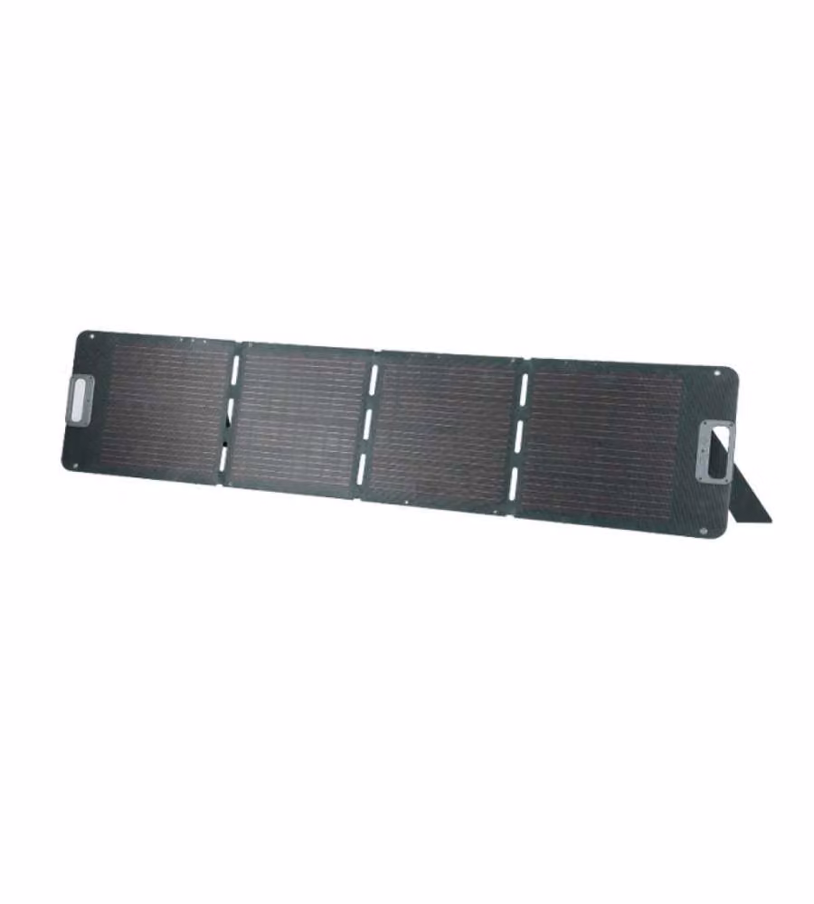 V-TAC Pannello Solare Fotovoltaico Pieghevole da 160W per Power Station Portatili, Nero, L 167 cm x P 68 cm x H 2,5 cm – 2