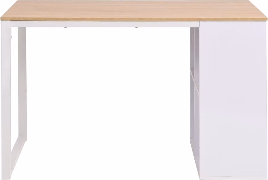Scrivania 120x60x75 cm Rovere e Bianco