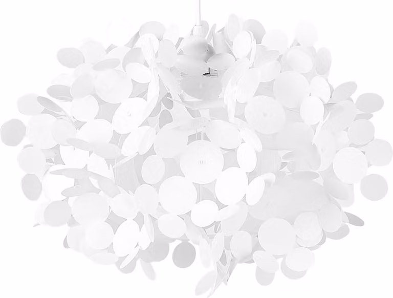 BELIANI Lampada a sospensione con paralume in plastica bianca a forma di nuvola di cerchi. Stile scandinavo moderno. Illuminazione per bambini e ragazzi