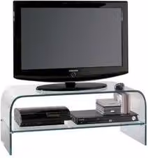 Mobile porta TV Glass110 Ciatti in vetro trasparente L/P/H: 110 x 40 x 40 cm