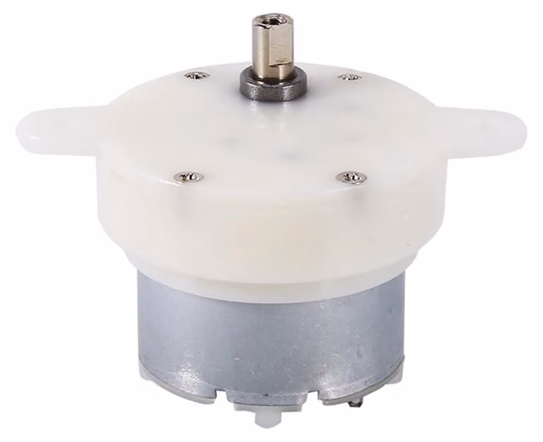Motore a ingranaggi a 12V, 3 giri al minuto, albero di 4 mm, con elevata coppia
