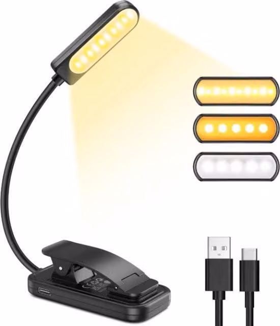 Lampada da comodino ricaricabile con luminosità regolabile - Ideale per il comodino