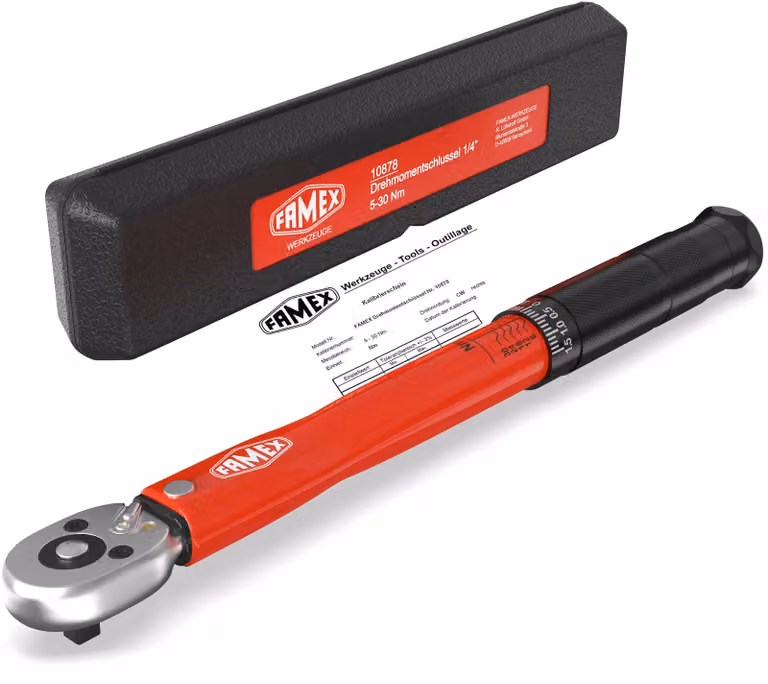 FAMEX 10878 Chiavi dinamometriche da 1/4" 5-30 Nm