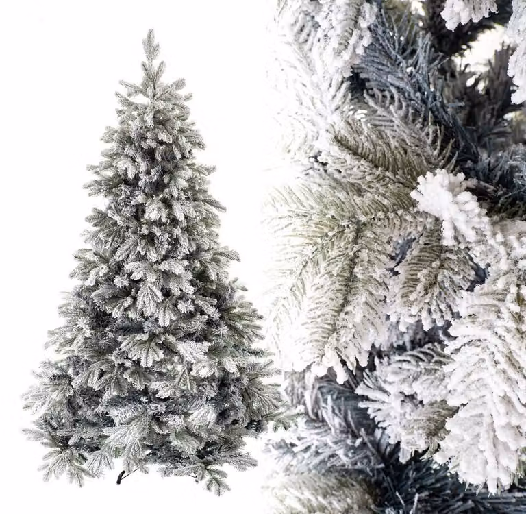 Albero di Natale innevato Albero di Natale Artificiale Abete Alta Qualità 220 cm