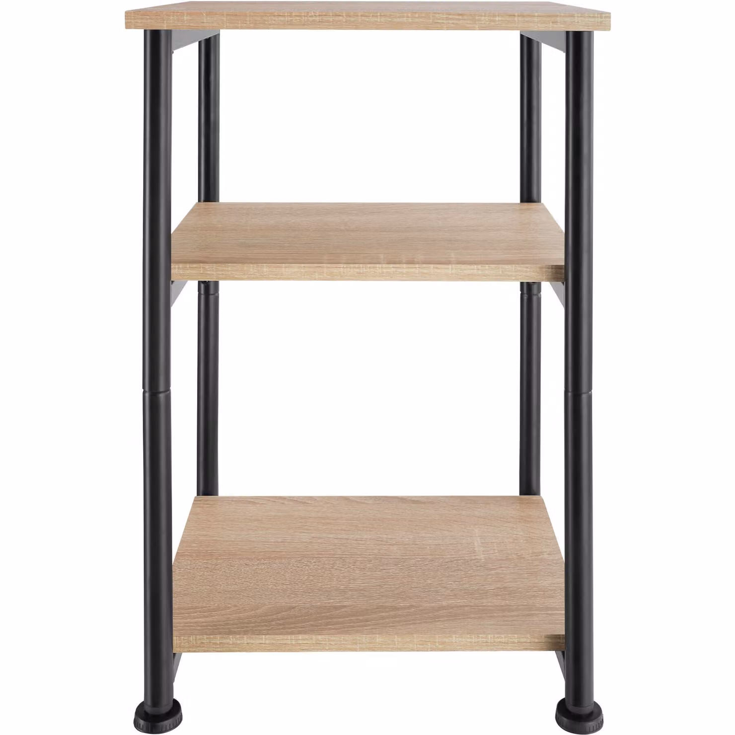 Tavolino Memphis Tectake in stile industriale color rovere e beige L/P/H: 34 x 30 x 59 cm – 3