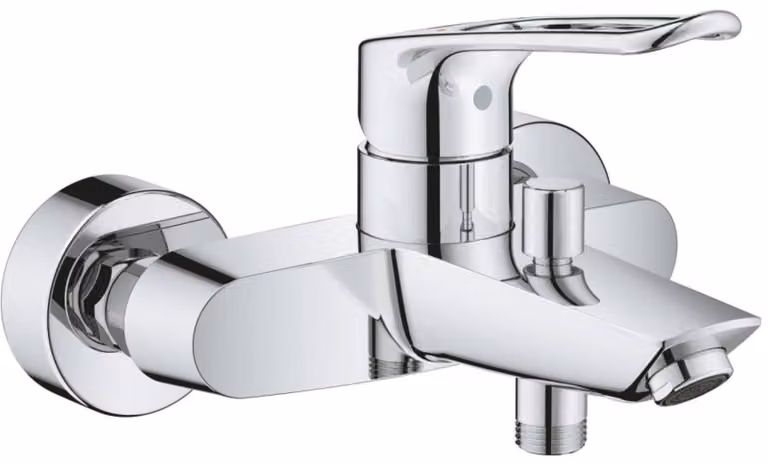 Robinetterie de baignoire Eurosmart de Grohe, montage en saillie, poignée ouverte, saillie 188mm, 25241003, 25241003
