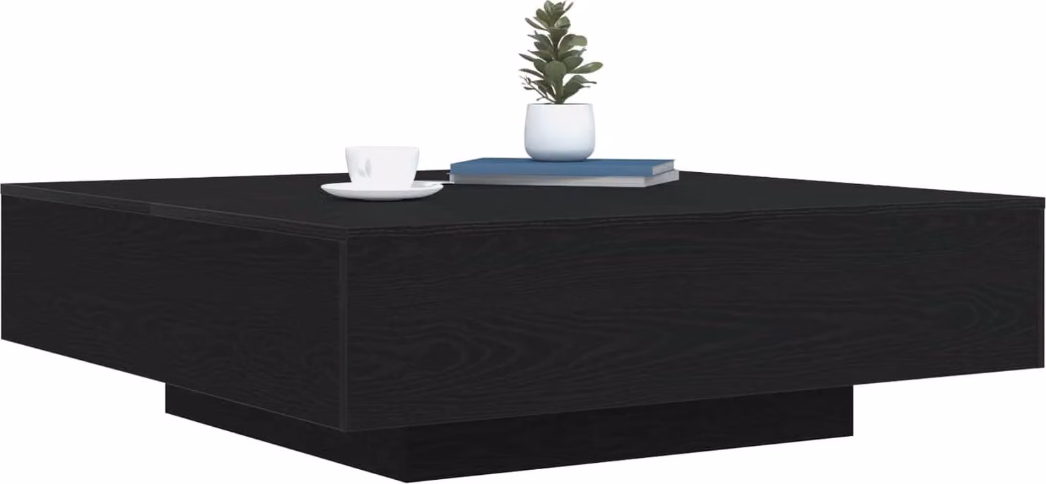 Tavolino da salotto Rovere Nero 100 x 100 x 31 cm