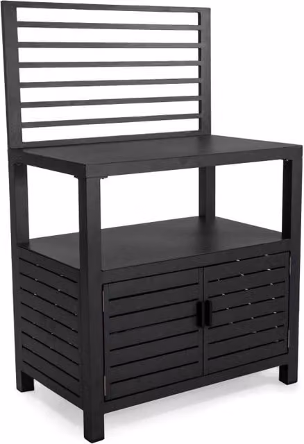 Mobiletto in alluminio Vacchetti colore antracite L: 90 cm, P: 56 cm, H: 141 cm – 1