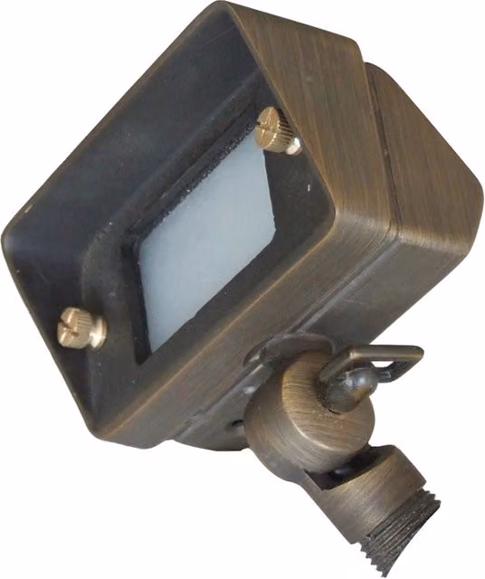 Applique esterna Garden Zone in metallo color bronzo con tecnologia LED 1,2W 12V per giardino e terrazza