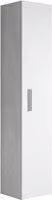 Cassettiera Bagno Alta - Cassettiera Bagno a Colonna - Cassettiera Bagno in Piedi - Piccola Cassetta con Porte - Grigio - Bianco