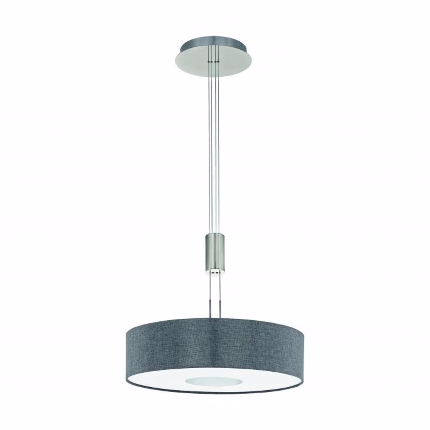 Lampada a sospensione a LED Demmitt Ø 53cm 2700lm cromo, grigio