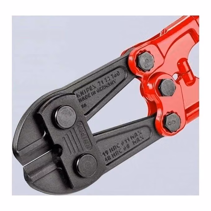 Tagliabulloni Knipex 71 72 760 in acciaio con impugnature multicomponente, capacità di taglio fino a 8 mm, colore grigio e rosso – 2