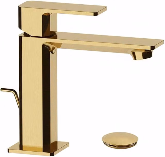 Rubinetto Miscelatore Monocomando Lavabo Icon Maria Oro Spazzolato