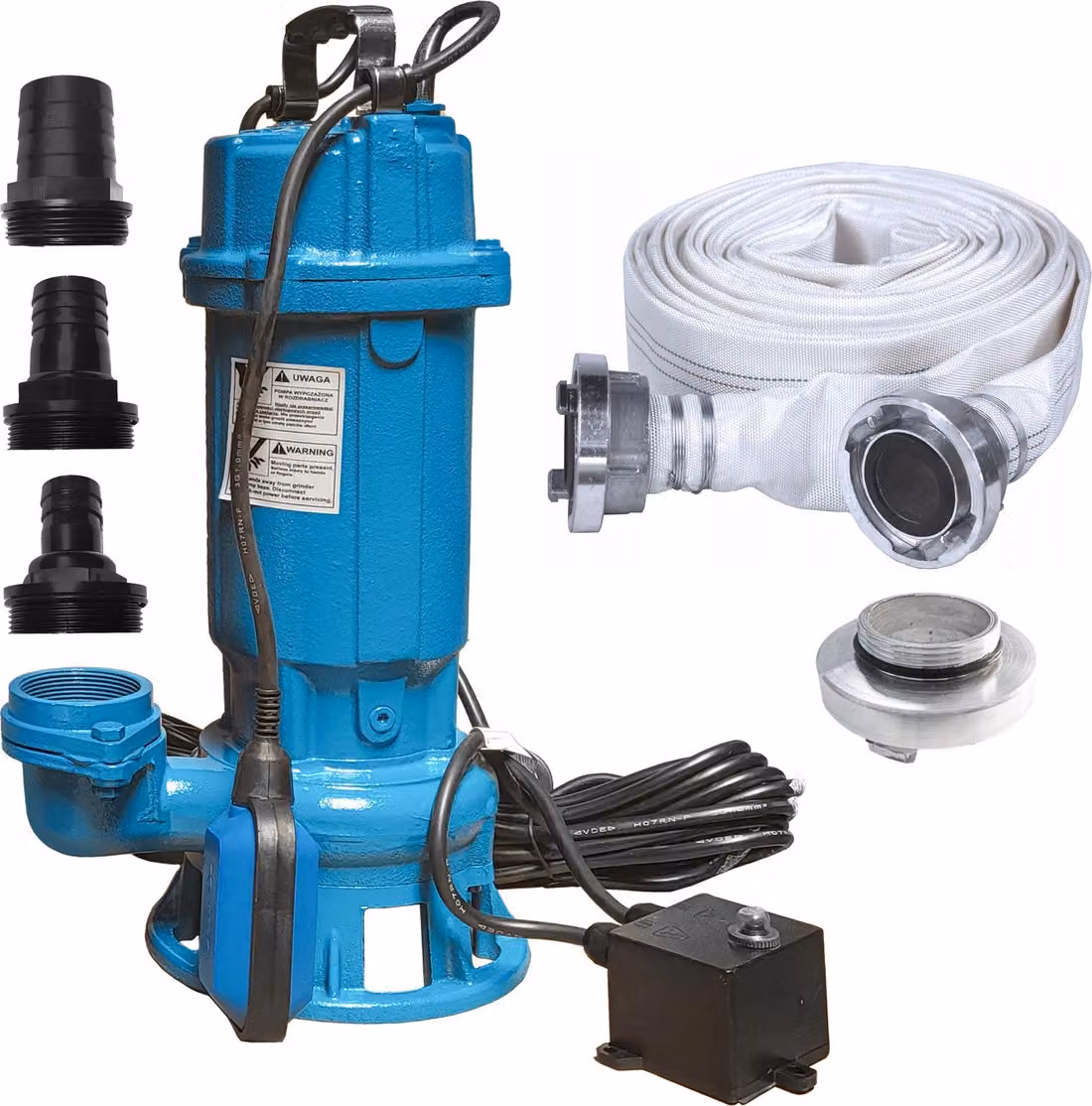 Pompa per acqua IBO Pompa per feci FURIATKA 1500 W Tubo 20 m e raccordo Storz C
